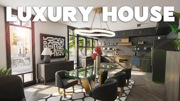 Modern Luxury City House | Nordhavem | No CC | The Sims 4 Speed Build | ASMR