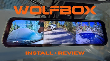 WOLFBOX G900 TriPro Install on Toyota Tacoma | 3-Channel Mirror Dash Cam Review (Overland Build)