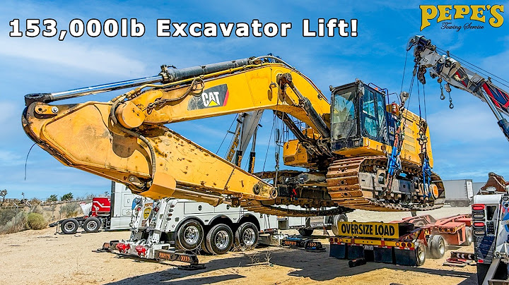 Our HEAVIEST Lift Ever - Lifting a 153,000lb CAT Excavator