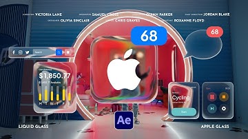 Create Hyper Glass Motion Graphics Like Apple in After Effects