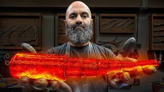 Forging Damascus from a Simple Tube – Sharp Beauty in Metal