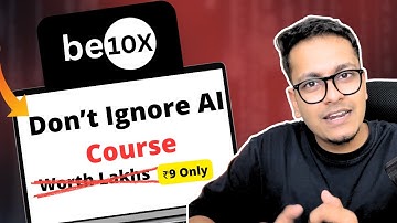 In 2025 Don’t Ignore This ₹9 AI Course — It’s Changing Careers! (Be10x Review)