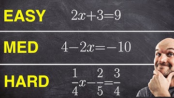 Solving Two Step Equations: The Easy, The Medium, The Hard