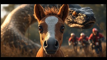 Heroic Rescue Team Rushes In to Save a Baby Horse From a Giant Python’s Deadly Grip