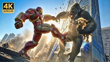KING KONG vs HULKBUSTER – Kong Saves Puppy from The Final Rage! | King Kong Movie