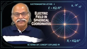 How to Calculate Electric Field in Spherical Coordinates | HC Verma Sir | Electromagnetism Lec-4