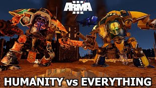 GLORIOUS DEFENSE OF HUMANITY vs EVERYTHING | WARHAMMER 40k Arma 3 Firefight