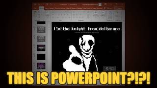 An Undertale Fangame Made With POWERPOINT!?!? — [ UnderPoint ]