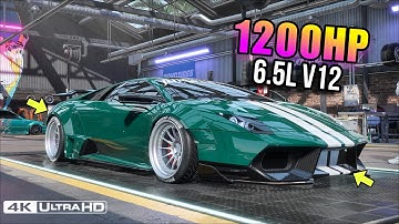 1200HP LAMBORGHINI MURCIÉLAGO LP 670-4 SV in NFS Heat | Insane Max Build & Customization