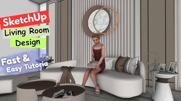 SketchUp Woonkamermuur – Prachtig modern ontwerp!