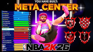My "META CENTER" BUILD IS DOMINATING NBA 2K26! BEST PF/CENTER BUILD on NBA 2K26