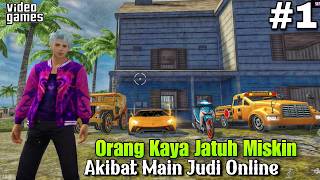 RICH PEOPLE FALL INTO POOR DUE TO PLAYING ONLINE GAMBLING (JUDOL)‼️FF Short Film #1