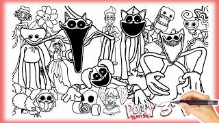 POPPY PLAYTIME Chapter 3 Coloring Pages / How to Color All New Bosses