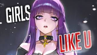 Nightcore - Girls Like You (Female Version) (Lyrics)