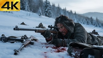 【4K】English Audio-2025 Action Movie: Sniper from Hell Ambushed in Snow Turning Battle Into Massacre