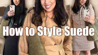 How to Style Suede! Banana Republic, Madewell, Lululemon, Jenni Kayne, Jcrew