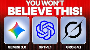 Gemini 3.0 vs ChatGPT 5.1 vs Grok 4.1 はすごいです!