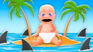 Baby STRANDED on DESERTED ISLAND!