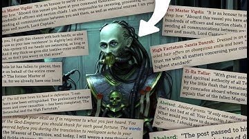 More like Warhammer 40,000 lines of dialogue... (Rogue Trader Blind & Unfair Part 4)
