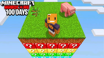 I Survived 100 Days on ONE LUCKY CHUNK in Minecraft Hardcore