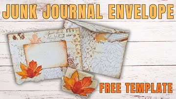 Paper Perk #48 - Junk Journal Envelope l Free Printable l DIY Envelope Template
