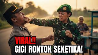 Viral❗Oknum Polisi Ancam Nenek Tua, Pulang Tanpa Gigi! Kena Batunya Lawan Cucu  TNI wanita.