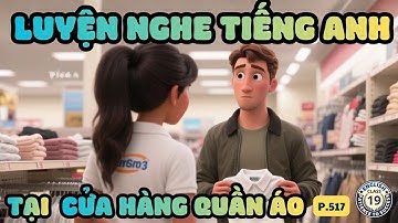 Luyện nghe tiếng Anh |Level A2| Tự Học Tiếng Anh Có hình minh họa dễ hiểu|  Khi đi shopping