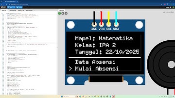 Membuat Alat Presensi / Absensi Digital + RTC Arduino Mega di Simulator WOKWI #arduino #wokwi #oled