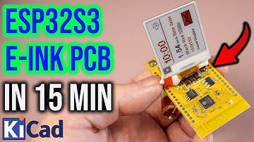 Designing an eInk Display PCB with ESP32-S3 in 15 Minutes With KiCad