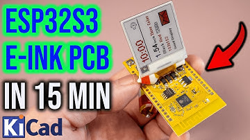 E-Paper with ESP32-S3 PCB design with KiCad