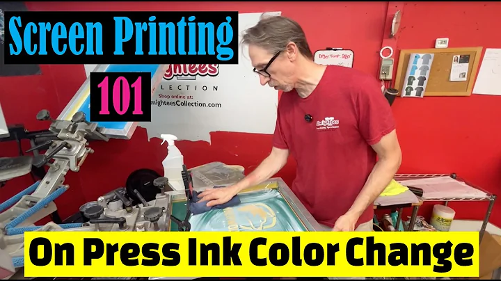 🎨How to Do an On-Press Ink Color Change for Screen Printing (Fast & Clean)