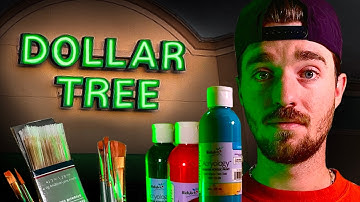 Artist uses ONLY $1 Art Supplies..