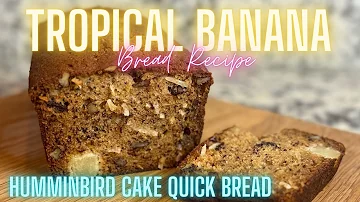 Tropical Banana Bread Hummingbird Cake Recipe 🌴🍌 Easy Banana Quick Bread