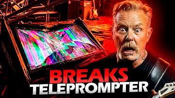 JAMES HETFIELD BREEKT PER ONGELUK EEN TELEPROMPTER LIVE (2025) #METALLICA