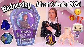 UNBOXING A GIANT WEDNESDAY *DELUXE* ADVENT CALENDAR 2025!!😱🎁🤚🏻🖤⁉️(24 MYSTERY BOXES!!🫢) VLOGMAS 3
