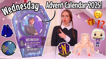 UNBOXING A GIANT WEDNESDAY *DELUXE* ADVENT CALENDAR 2025!!😱🎁🤚🏻🖤⁉️(24 MYSTERY BOXES!!🫢) VLOGMAS 3