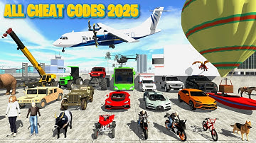 FINALLY NEW UPDATE ALL NEW CHEATS CODE - INDIAN BIKES DRIVING 3D 2025 || MERCEDES CAR CHEAT CODE 