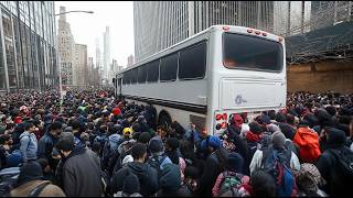 NYC Buses Migrants Back to Texas… Because Trump Won