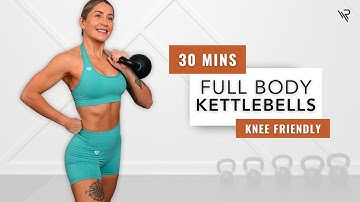 30 Min Posterior Chain Knee Friendly Kettlebell Workout (no squats, no lunges, no chest)