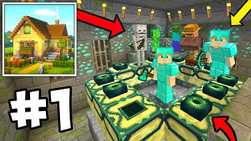Craft World Block Building Find Diamonds And End Portal - Multiplayer Survival Part 1 🤯