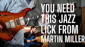 You NEED This Martin Miller Jazz Fusion Lick from a cover of Robben Ford