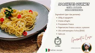 SPAGHETTI AGLIO OLIO E PEPERONCINO 2.0 | Gourmet Version with Garlic Cream | Easy Italian Recipe 🍝