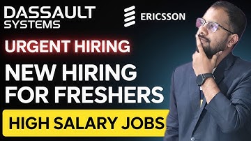 Dassault systems Recruitment Drive Announced | Ericsson, Comviva, kantar, netstratum Jobs | Register