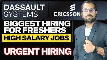 Dassault systems Recruitment Drive Announced | Ericsson, Comviva, kantar, netstratum Jobs | Register