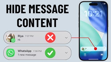 How to Hide WhatsApp Message Content on iPhone Lock Screen