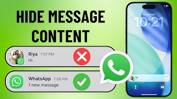 How to Hide WhatsApp Message Content on iPhone Lock Screen