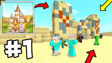 Find Diamonds in Craft Building Block World 3D Multiplayer Survival Gameplay Walkthrough Part 1