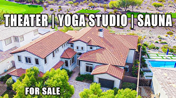 Las Vegas Home for Sale | THEATER | Sauna | YOGA Studio | Sparkling POOL | Ultimate CHEF