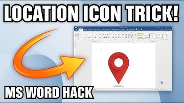 The EASIEST Way to Insert a Location Icon in Word! | Hidden Trick You Never Knew
