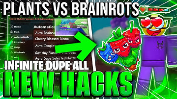 [NO KEY] Plants VS Brainrots Hack Script GUI - INFINITE MONEY, Auto Farm, Dupe, Get Any Seed & More